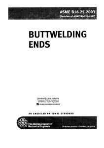 Buttwelding Ends